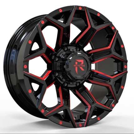 Revenge Offroad RV-202 Black And Red Milled 6X135,6X139.7 Size 20X10 -19ET