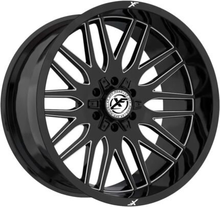 Xf Off-Road Xf-240 20X10 6X135 6X139.7 -12 Cb 106.4 Gloss Black & Milled