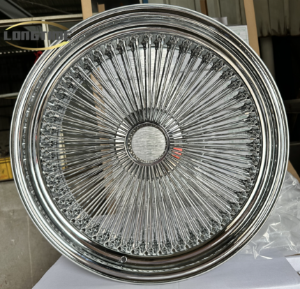 EAGLE EYE 22X8 CHROME STANDARD WIRE WHEELS 150SPOKE