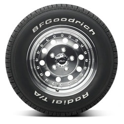 BFGoodrich P235/60R14 Radial T/A All Season Tire with White Letter Sidewall - Image 2
