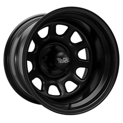 Black Rock 942B-795545 17x9 Steel D-Window Wheel with 5x5.50 Bolt Pattern and -12 Offset