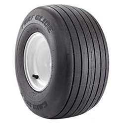 Carlisle 13x5.00-6/4 Turf Rib Tire with Straight Rib Pattern and Black Wall Sidewall