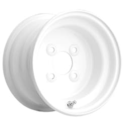 Carlisle All-Season White Steel Wheel 8x7 inches with 4x4 bolt pattern (Part #0821654266B)