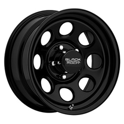 Black Rock 997B-685042 16x8 Steel Wheel with 5x5.00 Bolt Pattern and -06 Offset