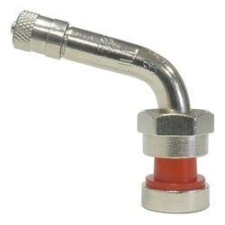 Dill VS-553E-10 Truck Valve with Chrome Finish and 75 Degree Bend