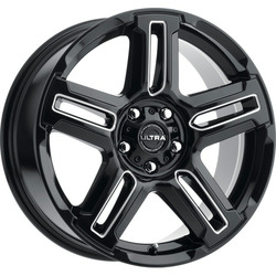 Ultra 258-7866BM+30 ProWler Lifted 17x8 Cast Aluminum Wheel with 5x4.50 Bolt Pattern and +30 Offset