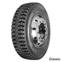 Firestone FD663 11R22.5/14 Radial Bias Tire with Black Wall Sidewall - Image 2