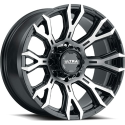 Ultra 123-7935U+12 17x9 Cast Aluminum Wheel with 6x135 & 6x5.50 Bolt Patterns, +12 Offset, Hub Bore 106.1mm