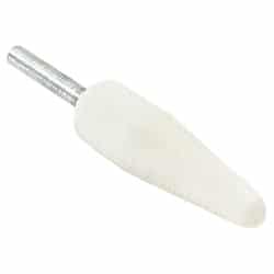 REMA 746 RMA Conical Shape White Stone with 3/4" Diameter and 1/4" Shaft