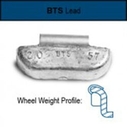 Cascade 1 oz Uncoated Wheel Weights - Model 5530600100, 25 per Box