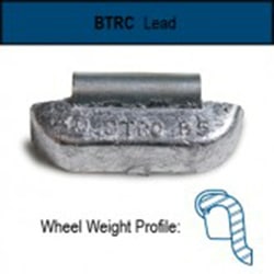 Cascade 8 oz Uncoated Wheel Weights - Part Number 5530680800