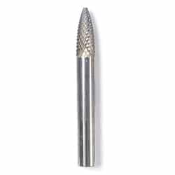 31 Inc 14-344 1/4 inch Carbide Pointed Burr for Precision Grinding and Shaping