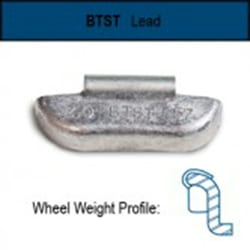 Cascade 6 oz Uncoated Wheel Weights - 25 per Box, Part Number 5530690600