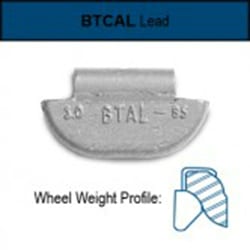 Cascade 6 oz Aluminum Wheel Weights with AlumaGuard Coating (25 Pack) - Part Number 5530700600