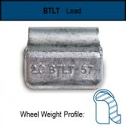 Cascade 6 oz Uncoated Wheel Weights (25 Pack) - Part Number 5530630600