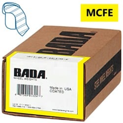 Cascade 1 oz Yellow MCFE Wheel Weights for Automotive Balancing