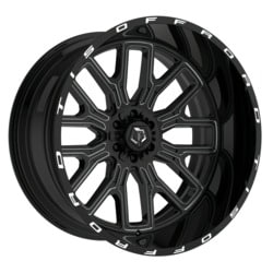TIS 560BM Aluminum Wheel 18x9 inches with 8x180 Bolt Pattern and +18 Offset