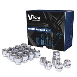 Vista 9/16" Open Bulge Acorn Lug Nut, Chrome Finish, Box of 100 - Image 5