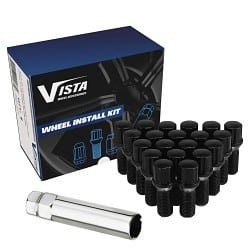 Vista 24-Piece Black Install Kit with 1.38-inch Spline Lug Nuts, Part DPC56015SB - Image 6