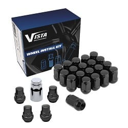 Vista 9/16" Open Bulge Acorn Lug Nut, Chrome Finish, Box of 100 - Image 7