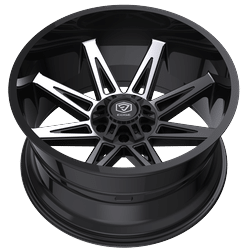 Edge Off Road 20x9 Cast Aluminum Off-Road Wheel - 5x5.00 / 5x5.50 Bolt Pattern, +00 Offset, 78.1mm Hub Bore