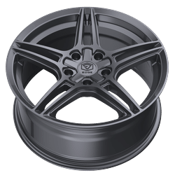 Edge Street 354A 17x7.5 Cast Aluminum Wheel with 5x4.50 and 5x120 Bolt Pattern, +40 Offset