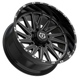 TIS 547BM 26x14 Aluminum Wheel with 8x170 Bolt Pattern and -76 Offset