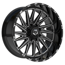TIS 547BM 22x12 Cast Aluminum Wheel with 8x6.50 Bolt Pattern and -44 Offset - Image 3
